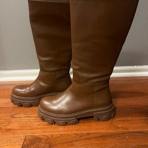 Brown Leather Women's Boots